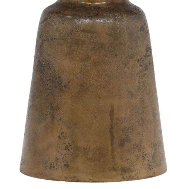 Tapered Cast Aluminum Bistro Table with Brass Finish
