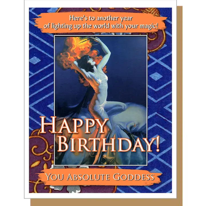 Goddess - Birthday Greeting Card