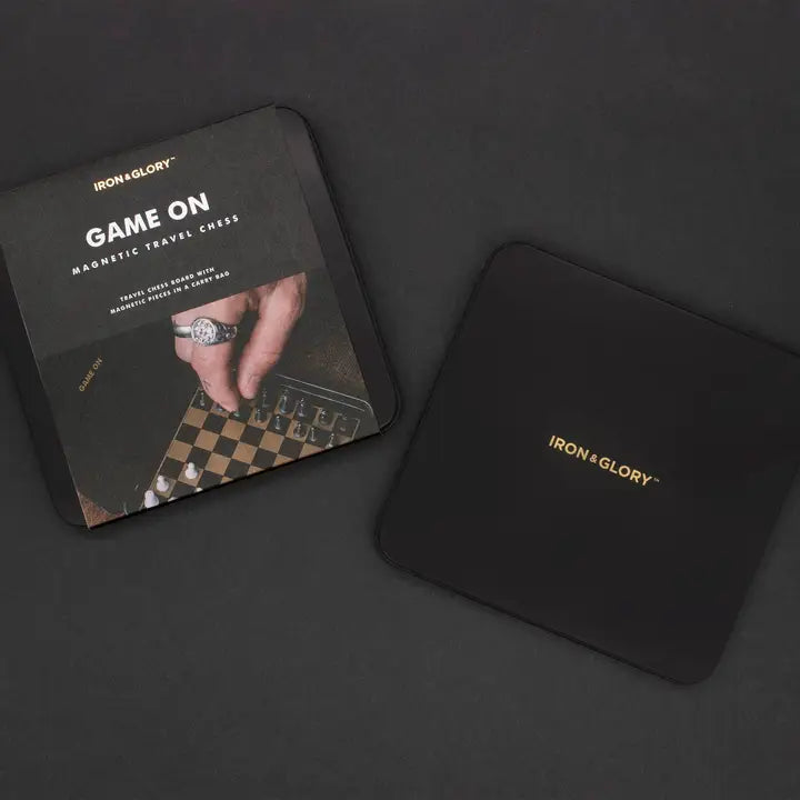 Game On Chess Set - Iron & Glory Magnetic Travel Chess Set