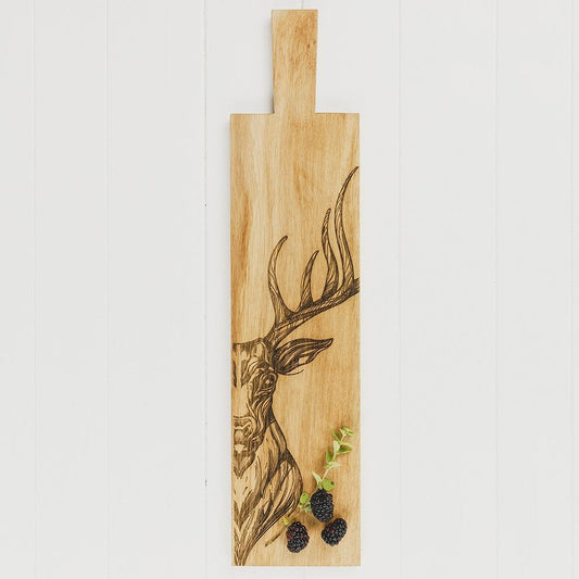 Scandi Stag Long Oak Serving Paddle