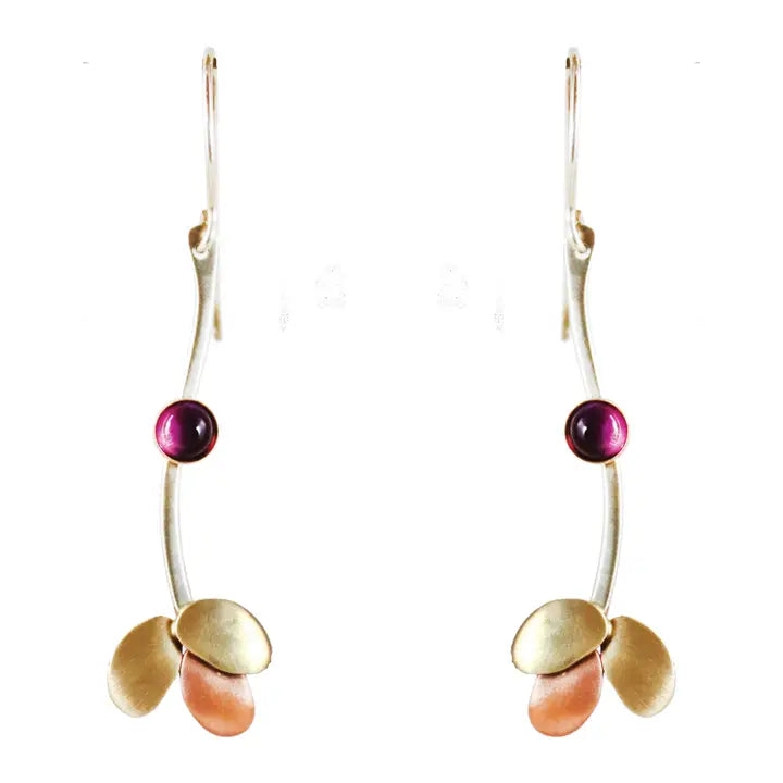 Garden Path Amethyst Earrings