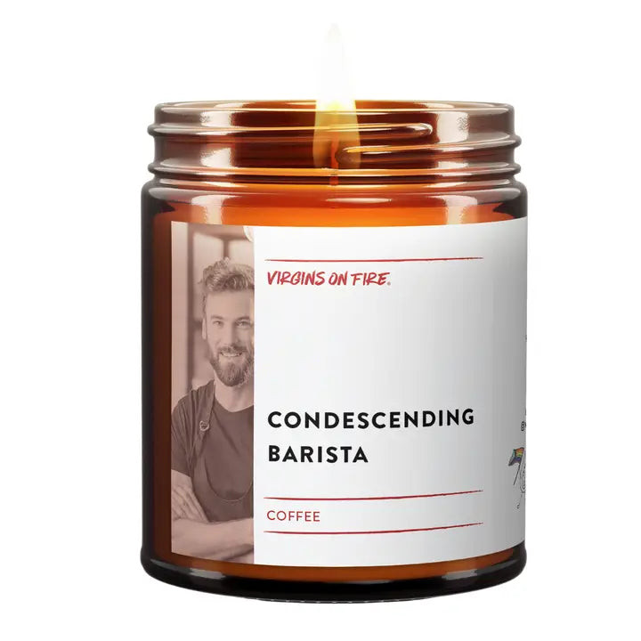 Condescending Barista (Coffee) Handmade Brooklyn Soy Candle
