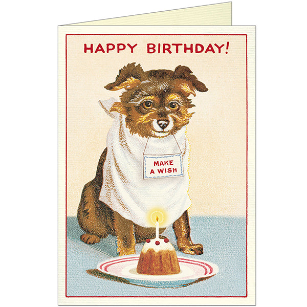 Happy Birthday Dog Cake Card