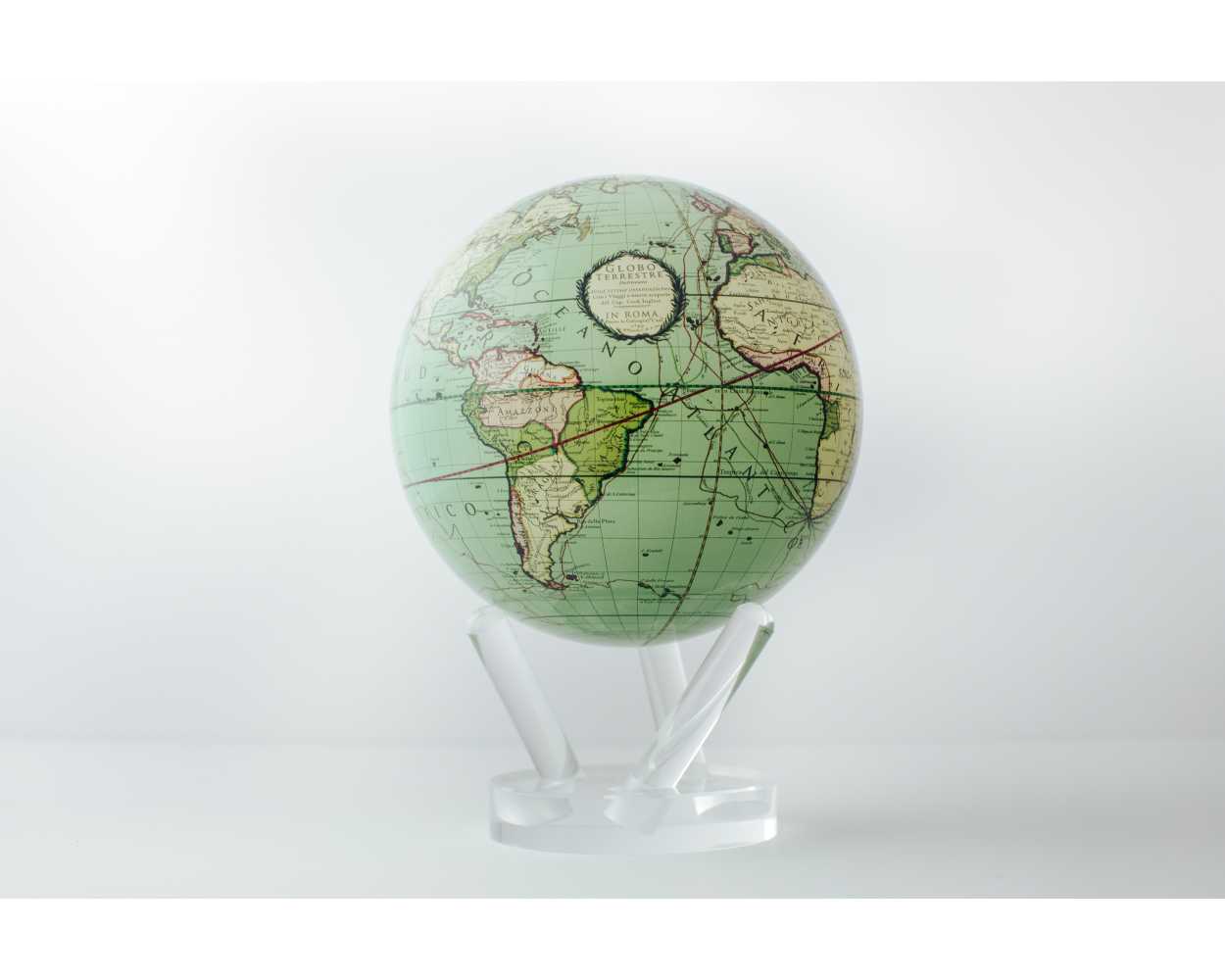 Antique Terrestrial Green 6" Globe