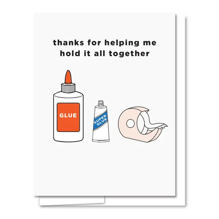 Glue Thank You Card