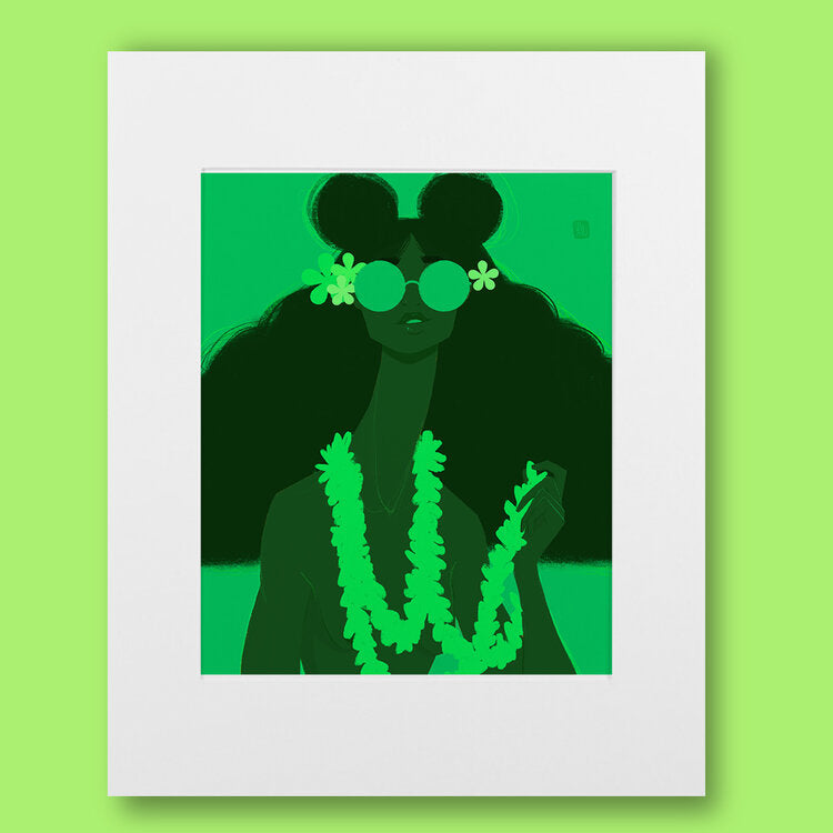Green Goddess Artwork by Punky Aloha