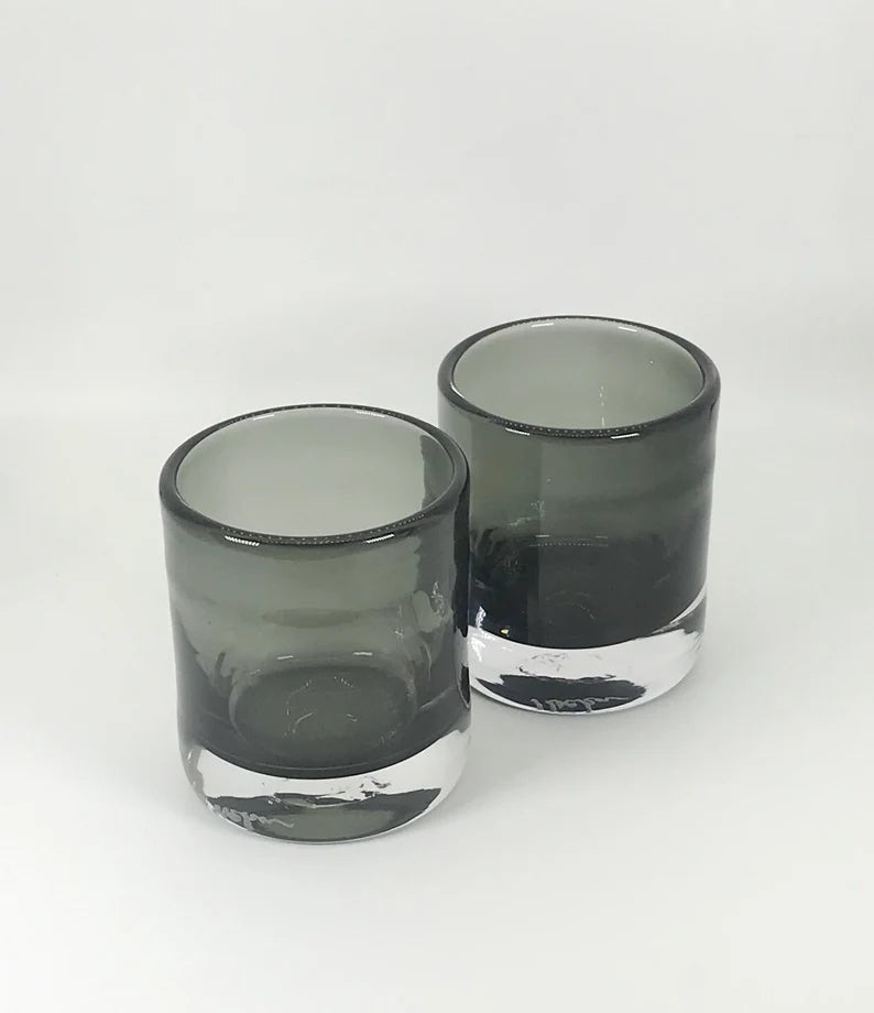 Grey Handblown Tumbler