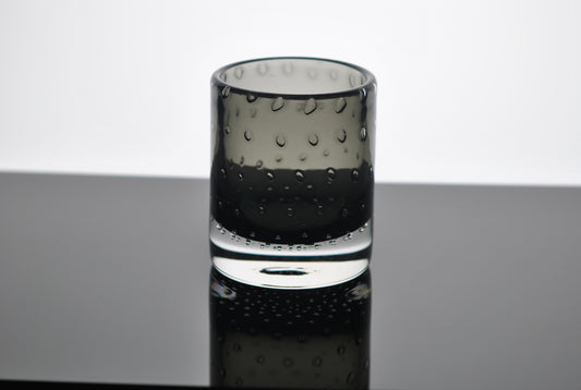 Bubble Bourbon/Smoke Handblown Tumbler