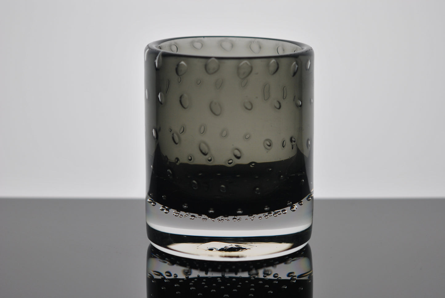 Bubble Bourbon/Smoke Handblown Tumbler