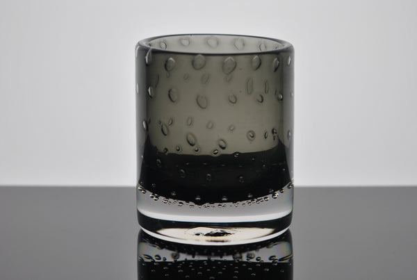 Bubble Bourbon/Smoke Handblown Tumbler
