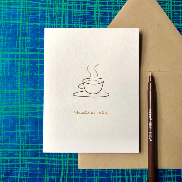 Thanks a Latte Notecard- Set of 6