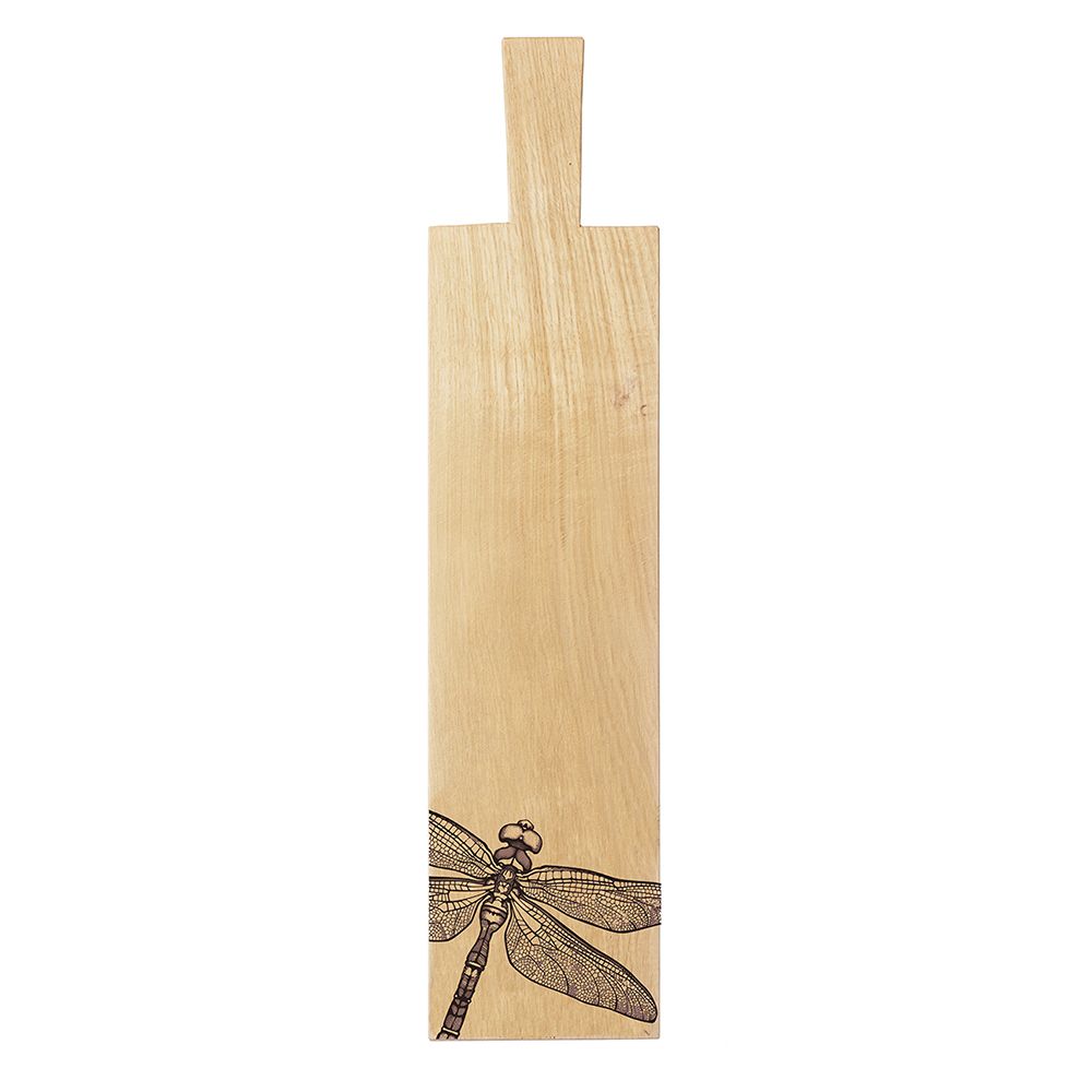 Dragonfly Design Long Oak Serving Paddle