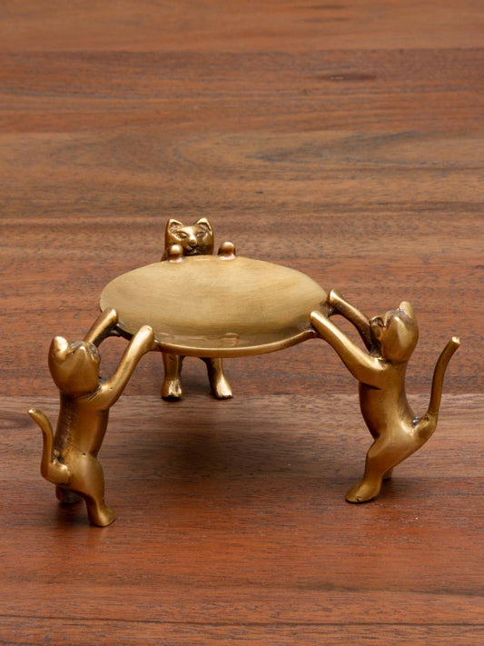 Small Trinket Tray Cats Trio