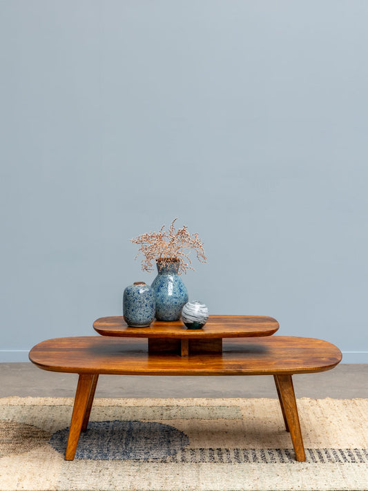 Two-Tier Mango Wood Coffee Table