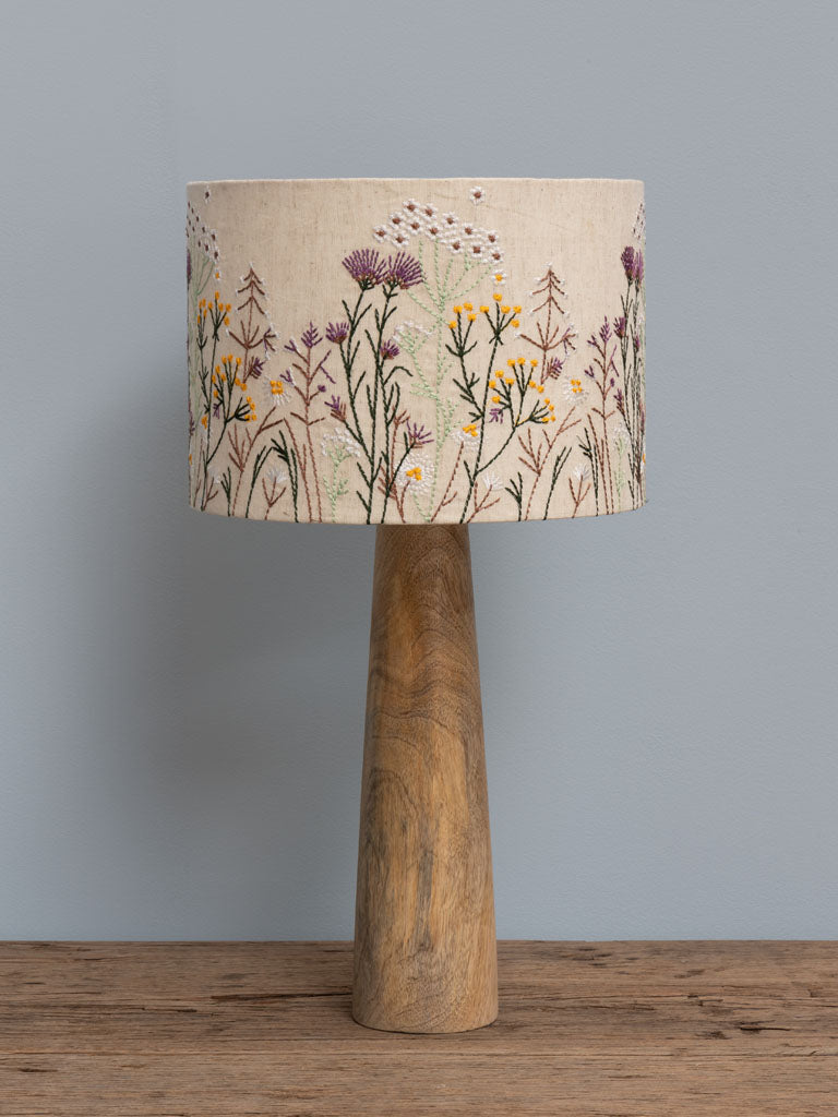 Embroidered Wildflowers Lamp