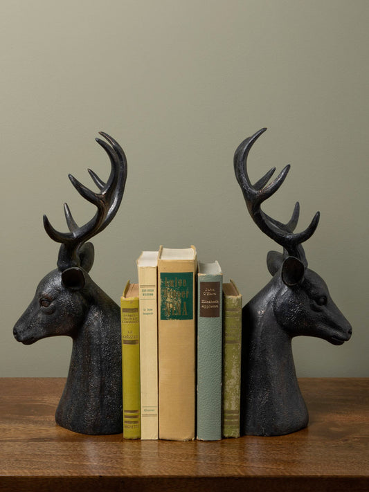 Large Stag Bookends