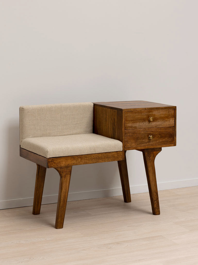 Telephone Bench with 2 Drawers