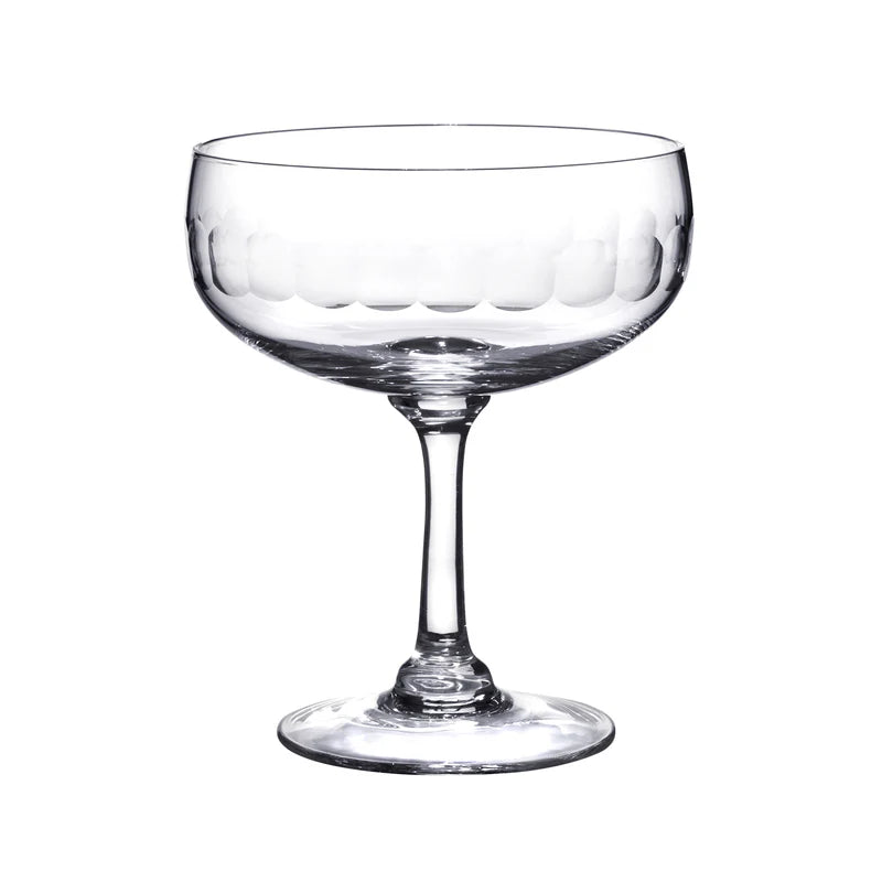 Lens Design Cocktail Glass