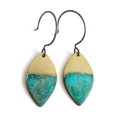 Little Rising Tide Leaf Earrings