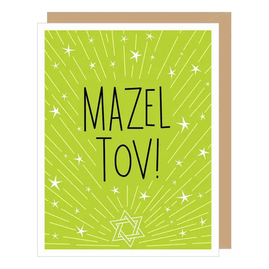 Mazel Tov Stars Card