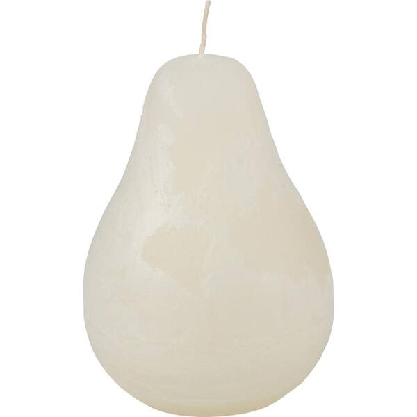 White Petite Pear Candles