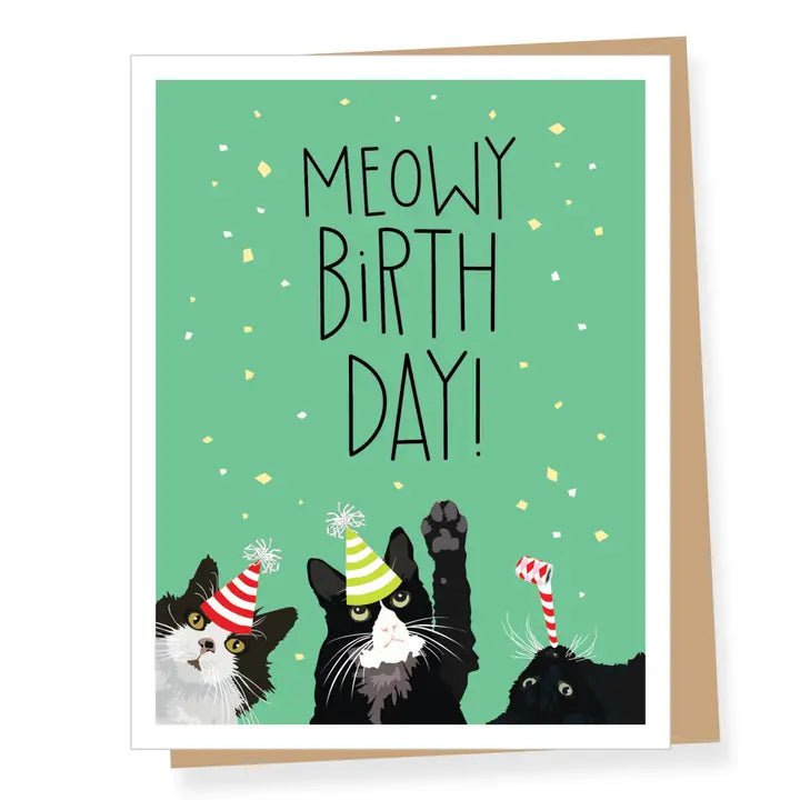 Meowy Birthday Card