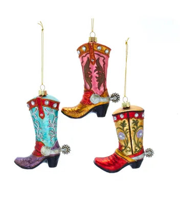 Cowboy/Girl Boot Ornament