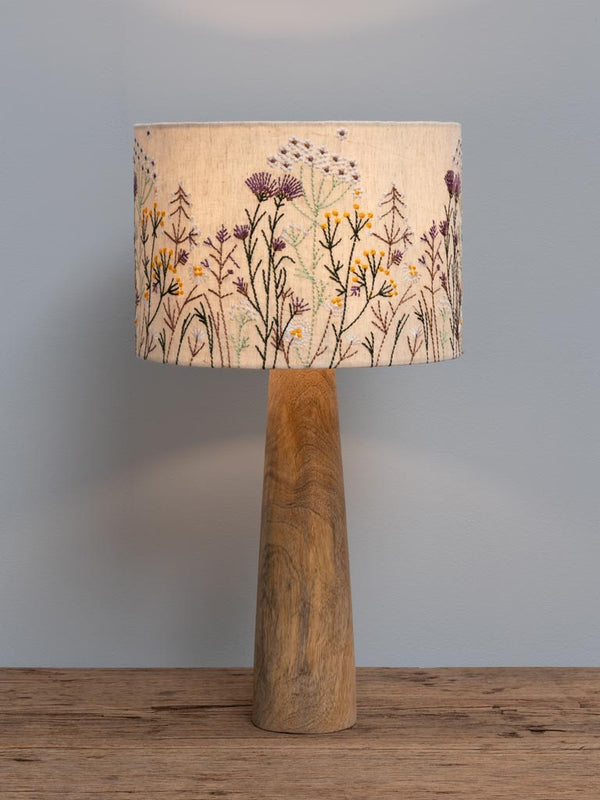 Embroidered Wildflowers Lamp