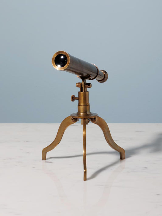 Small Tripod Brass Telescope