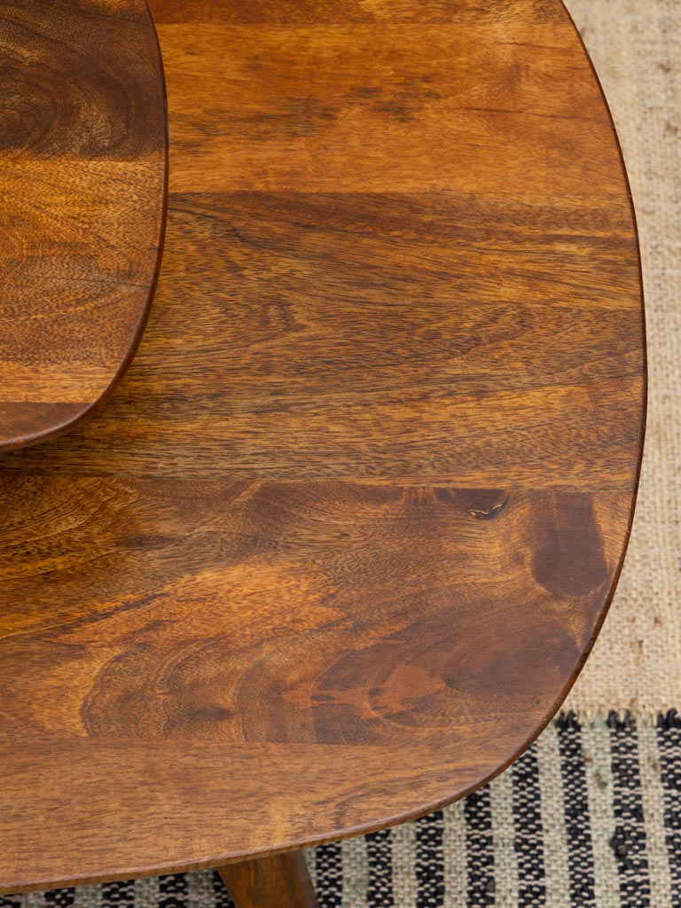 Two-Tier Mango Wood Coffee Table