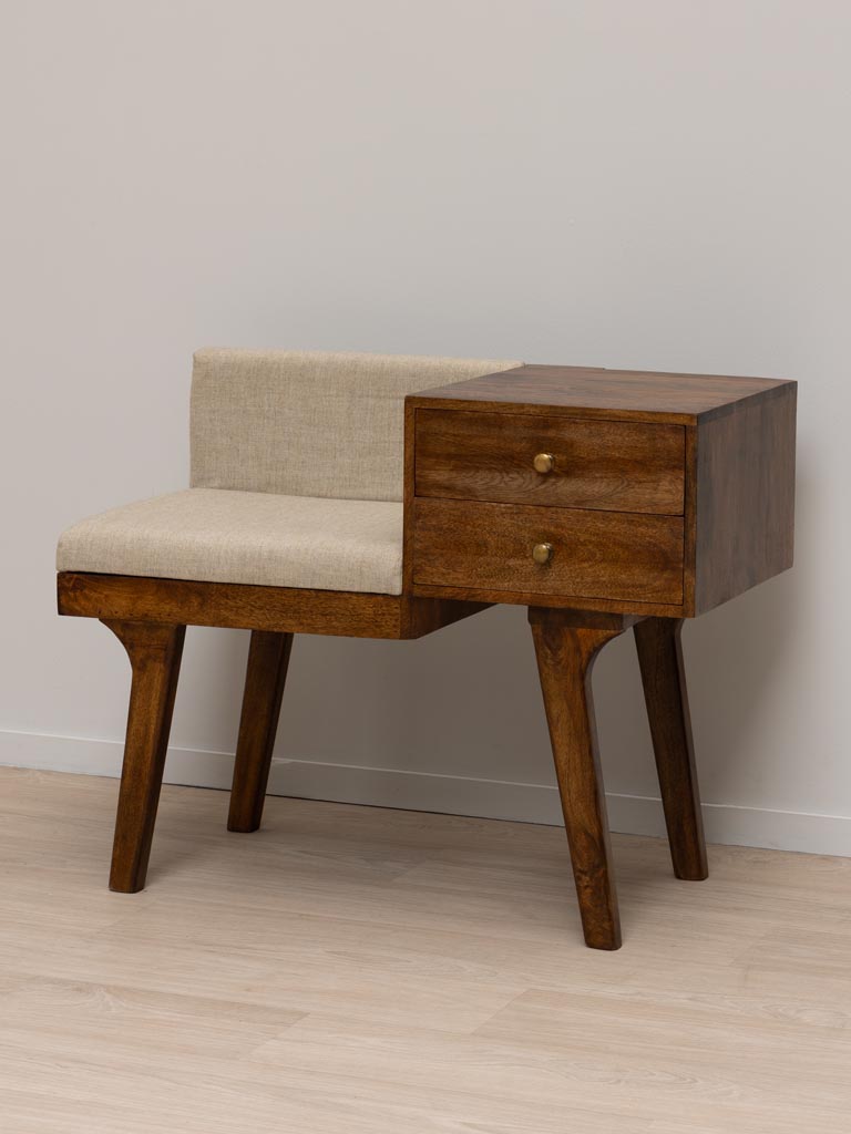 Telephone Bench with 2 Drawers