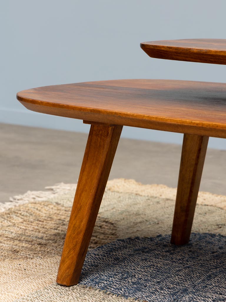 Two-Tier Mango Wood Coffee Table