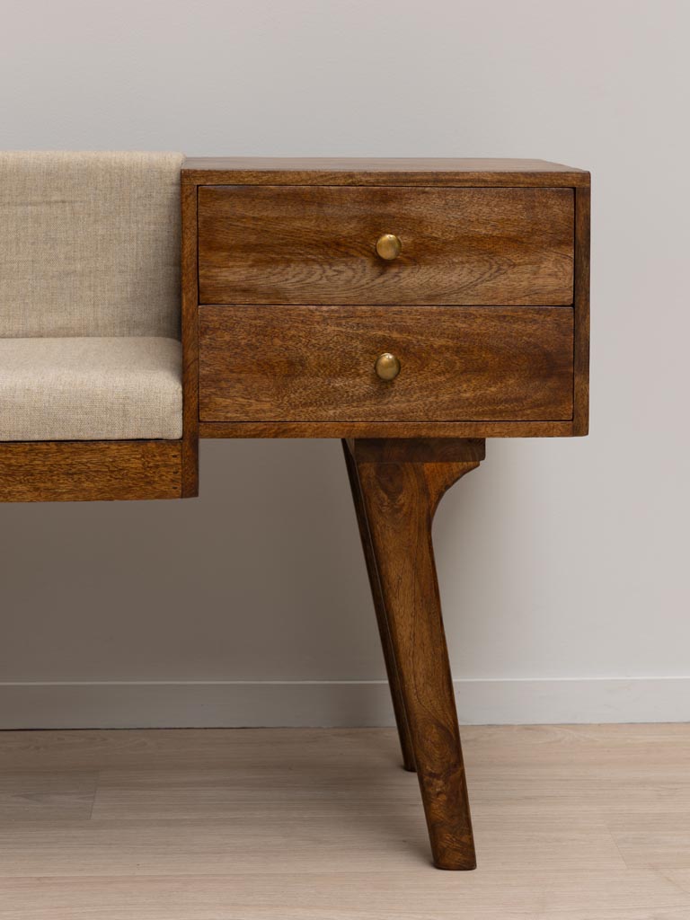 Telephone Bench with 2 Drawers