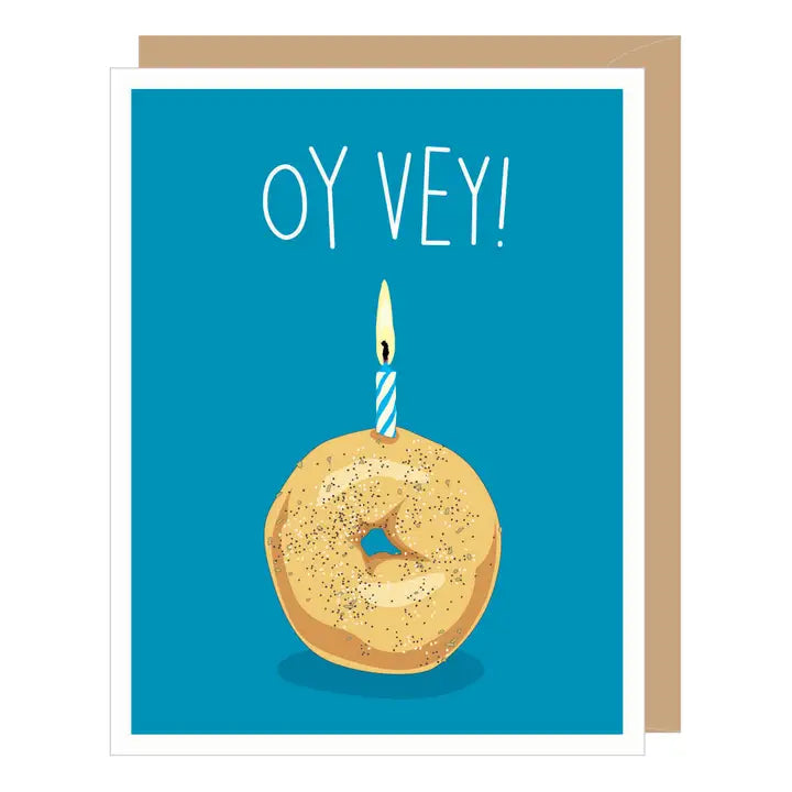 Oy Vey Bagel Birthday Card
