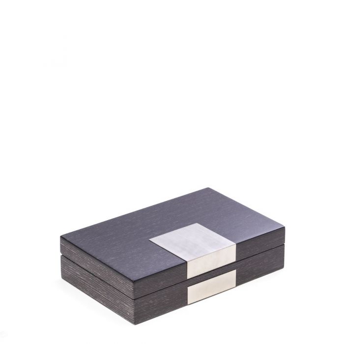 Grey with Plate Jewelry Box