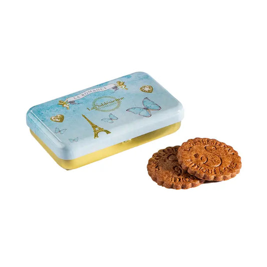 Romance Caramel Chip Shortbread  Mini Tin