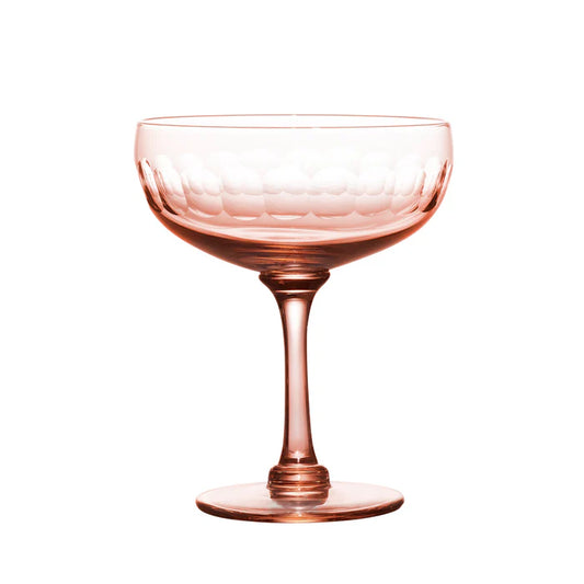 Rose Lens Design Cocktail Glass