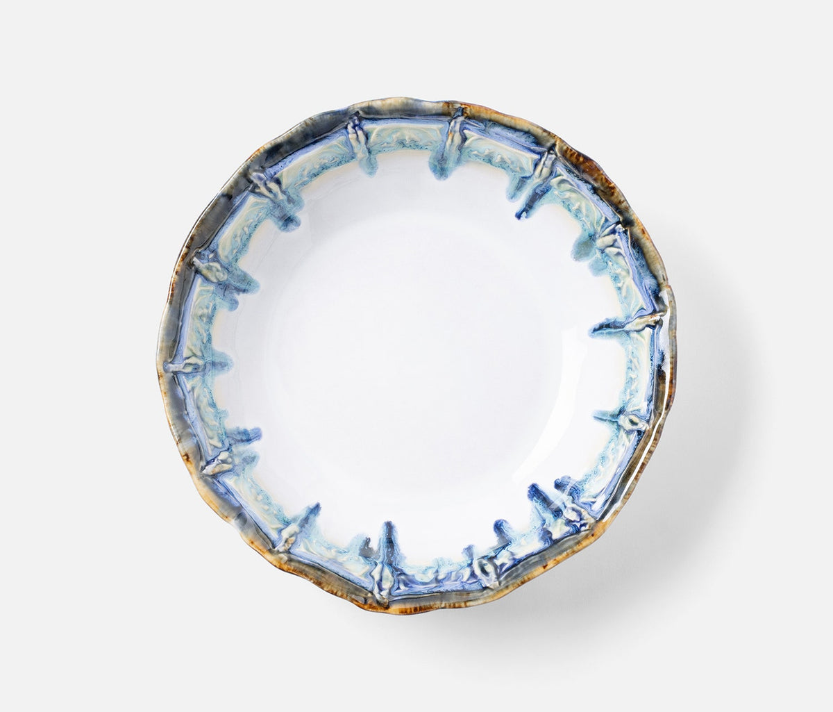 Delara Light Azure Serving Bowl