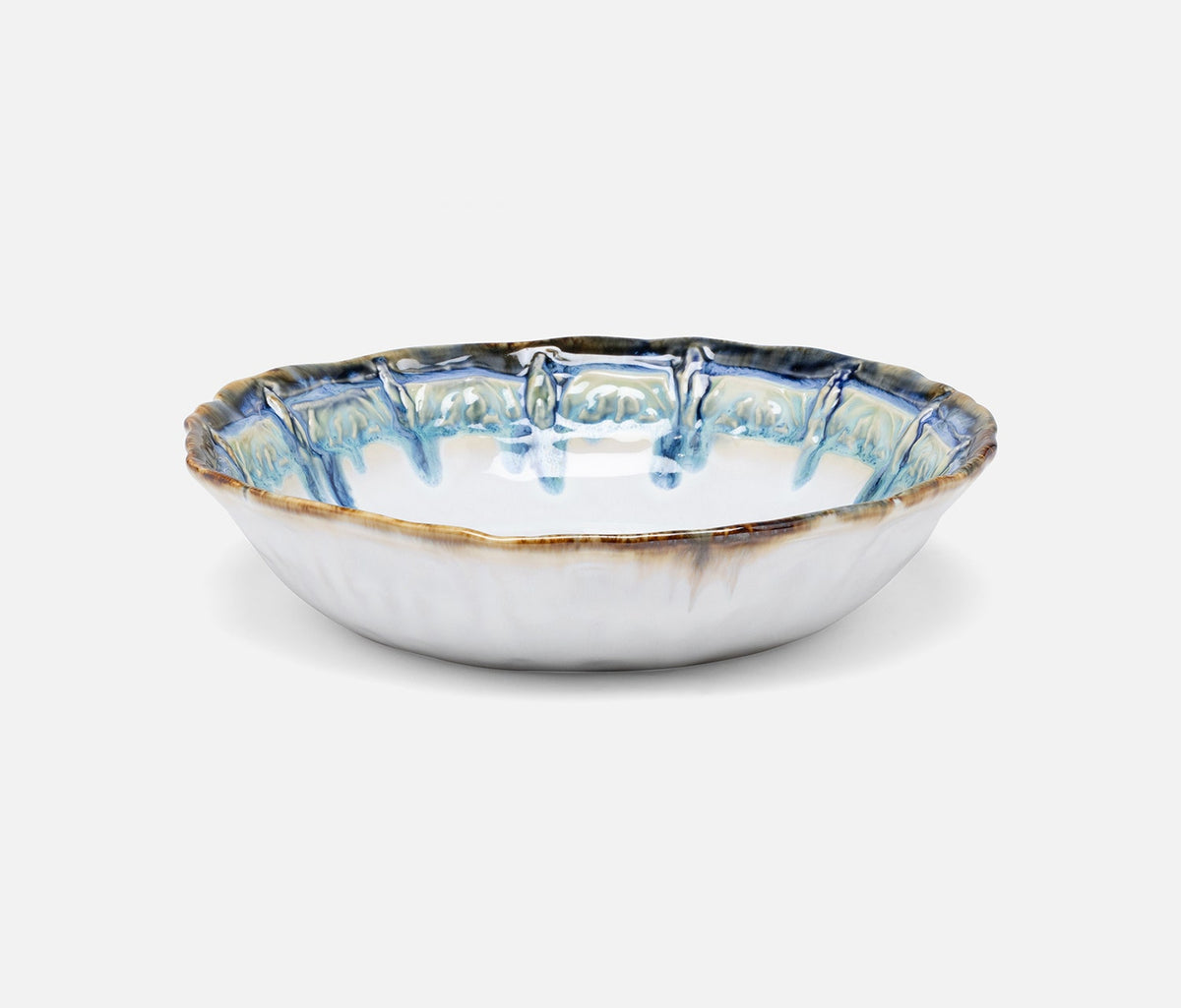 Delara Light Azure Serving Bowl
