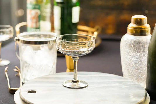 Smokey Lens Design Cocktail Glass