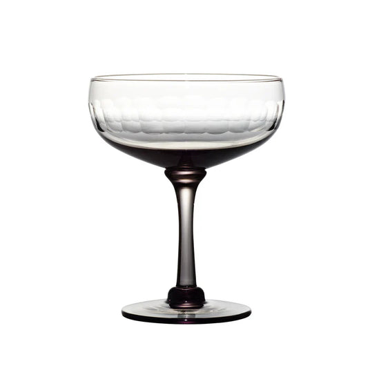 Smokey Lens Design Cocktail Glass