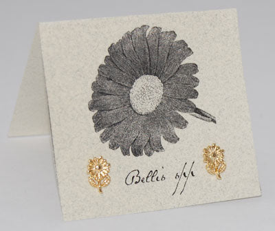 Daisy Gold Stud Earrings