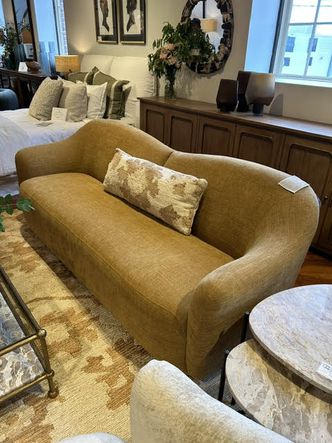 Two-Tone Basket Weave Sofa