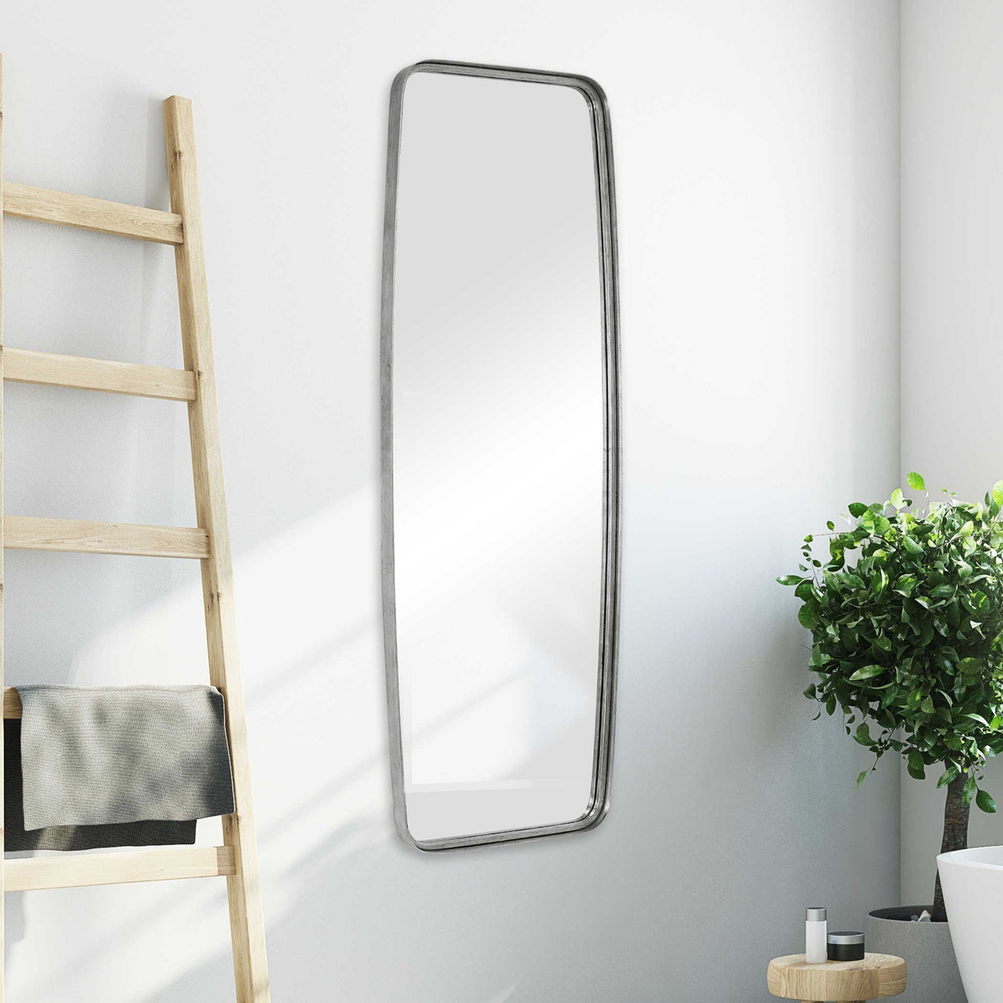 Tall Silver Mirror