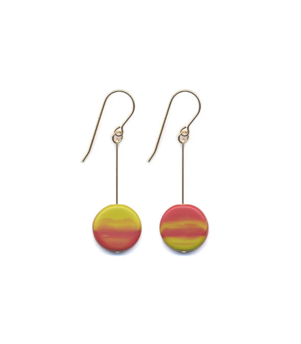 Watermelon Swirl Earrings