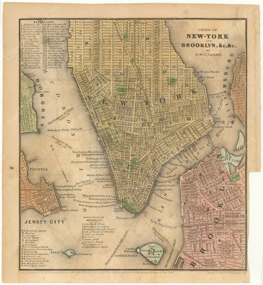 Williams Cities of New York and Brooklyn 1847