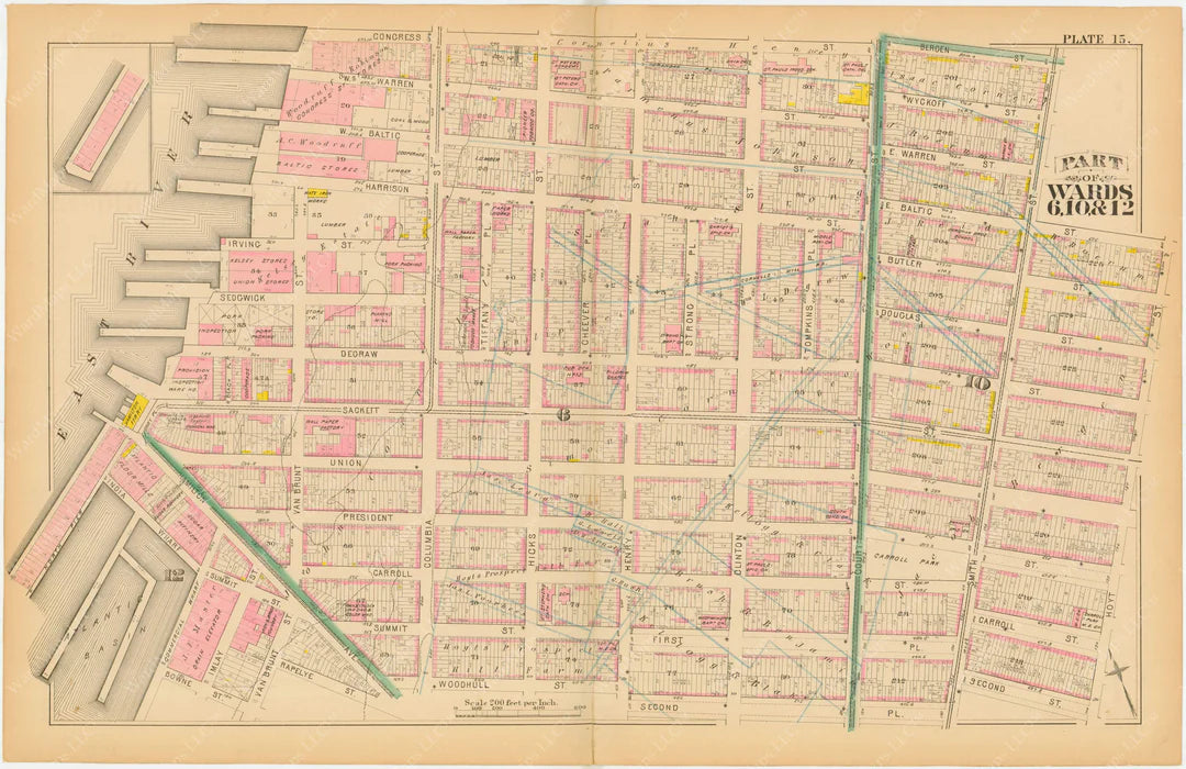 Cobble Hill , New York 1880 Plate 015