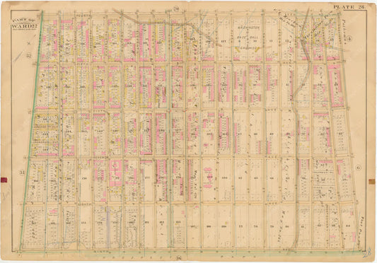 Park Slope 1886 Framed Map