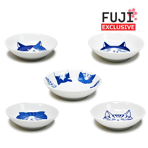 2oz 3.5"D x 1"H 5PC SAUCE DISH SET